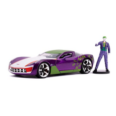 Jada- 1/24 Dc The Joker & 2009 Chevy Corvette Stingray