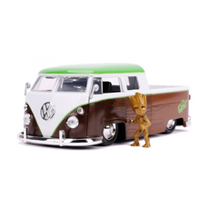 Jada- 1/24 Guardians of the Galaxy Groot & 1963 Volkswagen Bus Pickup