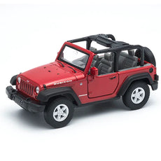 Welly 1/24 Jeep Wrangler Rubicon with open roof 2007 Red