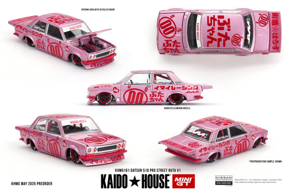 Kaido House x Mini GT - Datsun 510 Pro Street Buta V1 (1/64 Scale Mode ...