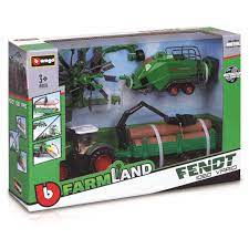 Bburago 1:50 Set Fendt 1050 Vario with 3x Trailer