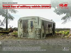 ICM- 1/35 Truck box of military vehicle (KUNG)