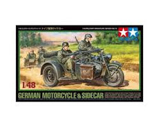 Tamiya -1/48 German Motorcycle & Sidecar