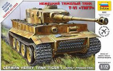 Zvezda-1/72 Tiger I  German Heavy Tank (Early Production)
