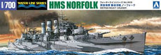 Aoshima- 1/700 HMS Norfolk British Heavy Cruiser