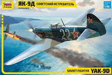 Zvezda-1/48 Soviet Fighter Yak-9D