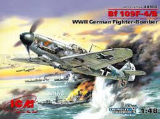 ICM- 1/48 Bf 109F-4/B (WWII German Fighter-Bomber)