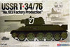 Academy - 1/35 USSR T 34/76 "No. 183 Factory Production"