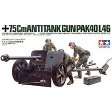 Tamiya -1/35 7,5cm Antitank Gun (Pak40/L46)
