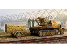 Trumpeter 1/35 German 2cm Flakvierling 38 Auf Selbstfahrlafette (sd.kfz.. 7/1 late version) with Sd. Anhanger 52