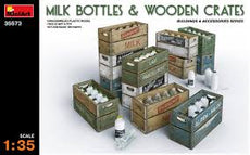 MiniArt- 1/35 Milk Bottles & Wooden Crates