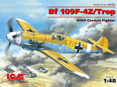 ICM- 1/48 Bf 109F-4Z/Trop (WWII German Fighter)