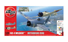 AirFix-1/72 F4F-4 WILDCAT MITSUBISHI ZERO