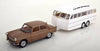 Norev 1/18 Peugeot 404 1965 (Brown metallic with Caravan Henon
