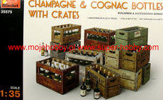 MiniArt- 1/35 Champagne & Cognac Bottles with crates