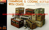 MiniArt- 1/35 Champagne & Cognac Bottles with crates