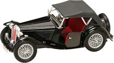 Lucky - 1/18 1947 MG TC Midget (Black with Red Interior)