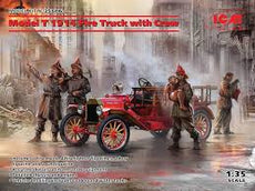 ICM- 1/35 Model T 1914 Fire Truck with Crew