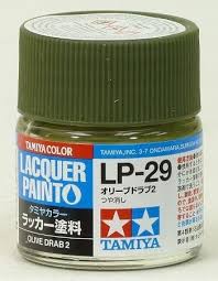 LP-29 Olive Drab 2  Lacquer Paint