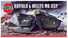 AirFix-1/76 Buffalo & Willys MB Jeep