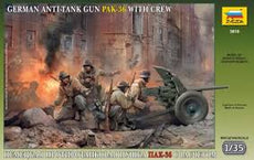 Zvezda-1/35 German Anti-Tank Gun with Crew