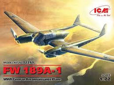 ICM- 1/72 FW 189A-1 (WWII German Reconnaissance Plane)