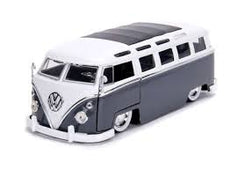 Jada- 1/24 Volkswagen Bus 1962 with Baby Moon Dark Grey/White