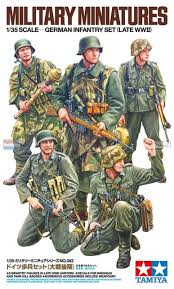 Tamiya -1/35 Military Miniatures German Infantry Set (Late WWII)