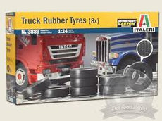 Italeri 1/24 Truck Rubber Tyres (8x)
