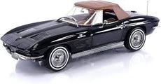 Norev 1/18 Chevrolet Corvette Sting Ray Cabriolet 1963 (Black)