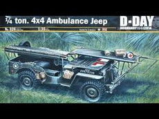 Italeri 1/35 1/4 ton. 4x4 Ambulance Jeep D-Day Normandy 1944