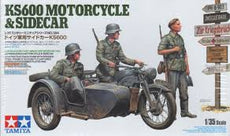 Tamiya -1/35 KS600 Motorcycle & Sidecar