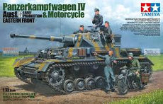 Tamiya -1/35 Panzerkampfwagen IV Ausf. G Early Production & Motorcycle (Eastern Front)