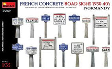 MiniArt- 1/35 French Concrete Road Signs 1930-407s Normandy