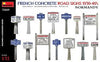 MiniArt- 1/35 French Concrete Road Signs 1930-407s Normandy