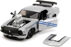Jada- 1/24 Ford Mustang Boss 429 with engine blower 1970 Silver