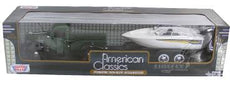 Motor Max 1/24 Ford Pickup with Speed boat Trailer (American Classics)