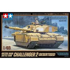 Tamiya -1/48 British Main Battle Tank Challenger 2 (Desertised)