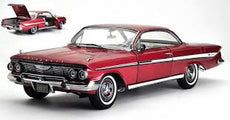 Sun Star 1/18 1961 Chevrolet Impala Sport Coupe (Honduras Maroon)