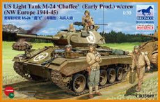 Bronco 1/35 US Light Tank M-24 'Chaffee' (Early Prod.) w/crew (NW Europe 1944-45)