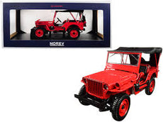 Norev 1/18 Jeep 1942 (Red)