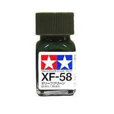 XF-58 Flat Olive Green Enamel Paint