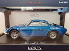 Norev 1/18 Alpine A110 1600S 1972 (Blue with side logo)