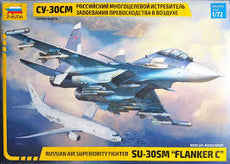 Zvezda-1/72 Russian Air Superiority Fighter SU-30SM "Flanker C"