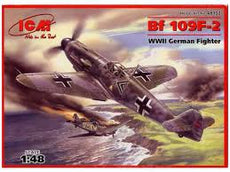 ICM- 1/48 Bf 109F-2 (WWII German Fighter)
