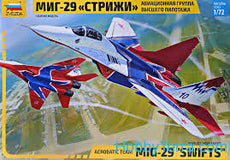 Zvezda-1/72 Aerobatic Team MIG-29 "Swifts"