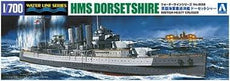 Aoshima- 1/700 HMS Dorsetshire British Cruiser