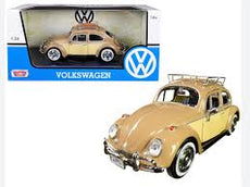 Motor Max 1/24 Volkswagen Beetle with rear luggage rack
