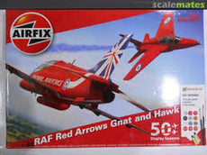 AirFix-1/48 RAF Red Arrows Gnat and Hawk