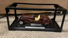 Norev 1/18 Peugeot 302 Darl Mat Roadster 1937 (Dark Red)